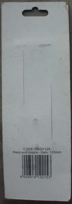 Hasp Locks x 5 - Standard Type - 125mm