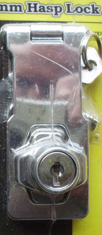 Hasp Lock + Key 75mm - Sealed