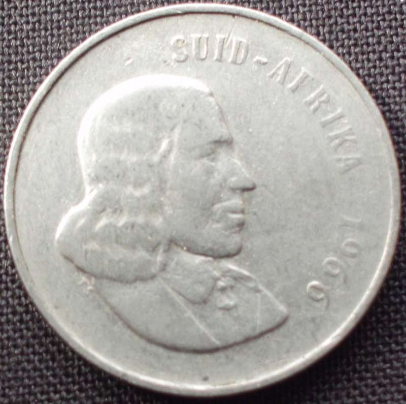 Coin - RSA 20 Cent - 1966 - Afrikaans - Scarce
