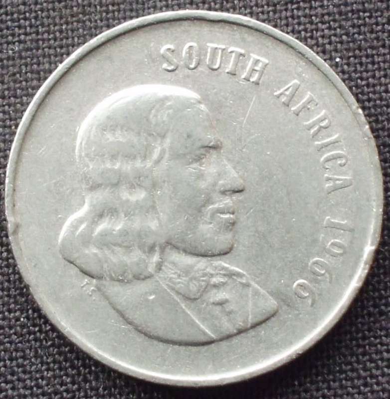 Coin - RSA 20 Cent - 1966 - English - A