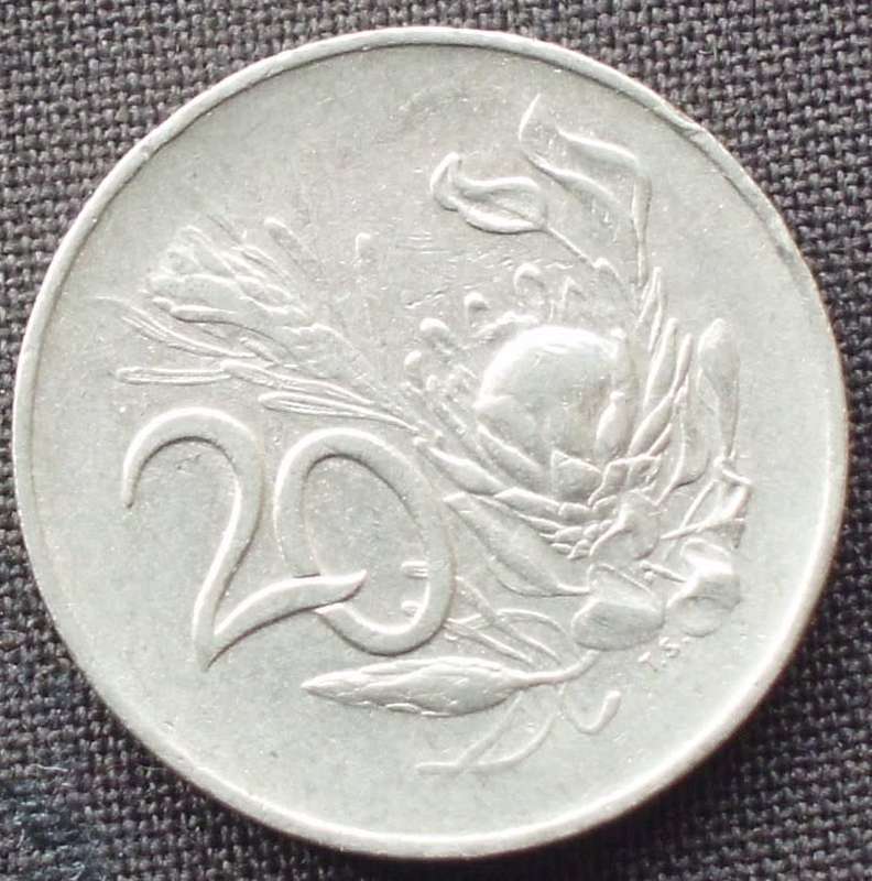 Coin - RSA 20 Cent - 1966 - English - A