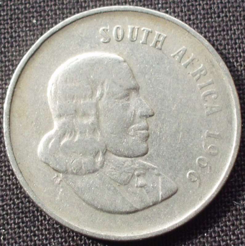 Coin - RSA 20 Cent - 1966 - English - B