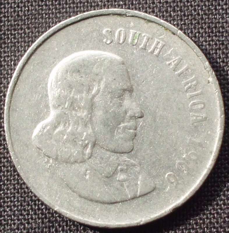 Coin - RSA 20 Cent - 1966 - English - C