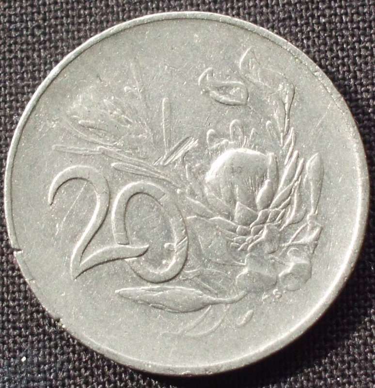 Coin - RSA 20 Cent - 1966 - English - C