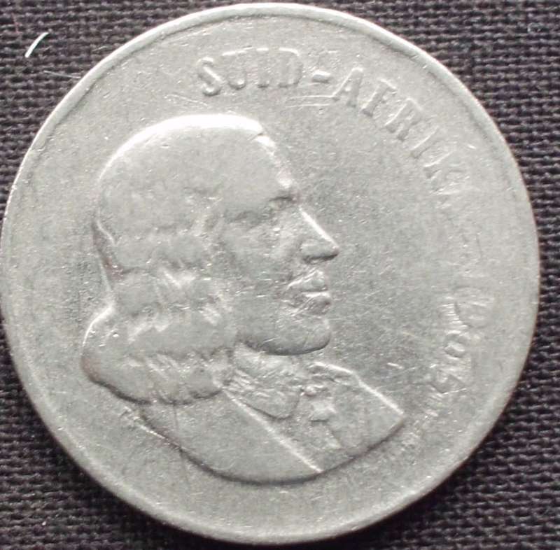 Coin - RSA 20 Cent - 1965 - Afrikaans - A