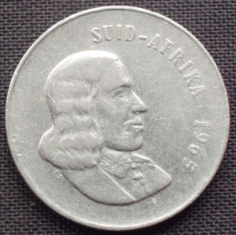Coin - RSA 20 Cent - 1965 - Afrikaans - C