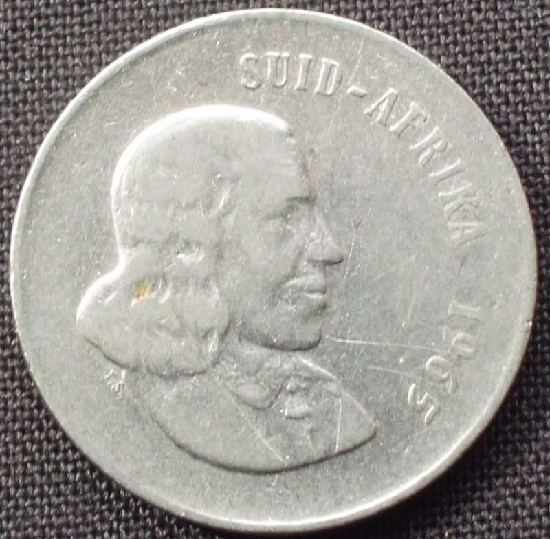 Coin - RSA 20 Cent - 1965 - Afrikaans - D