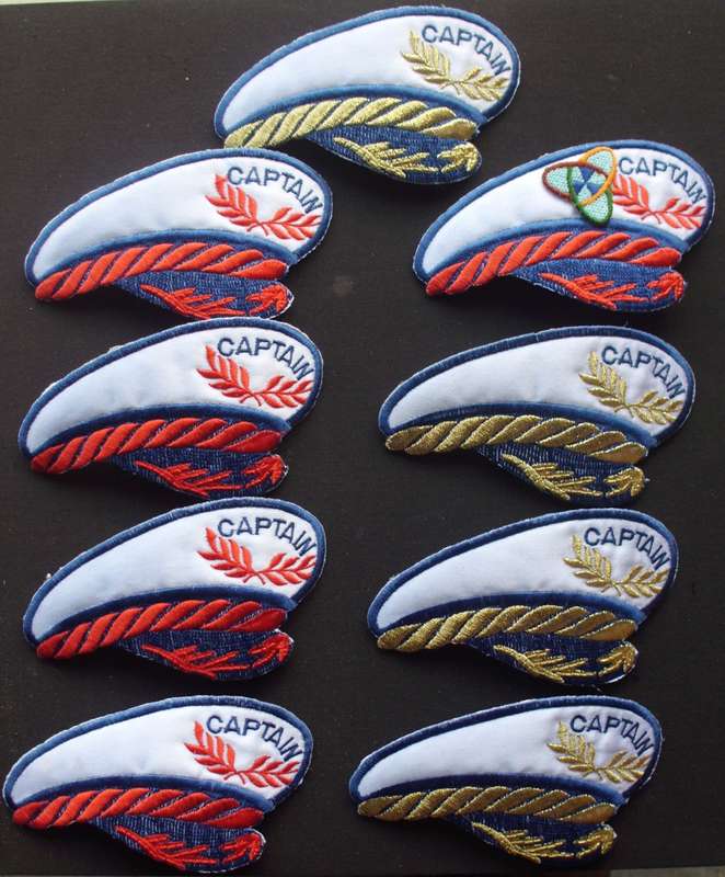Badges - Iron On - Captain x 9 - Unused