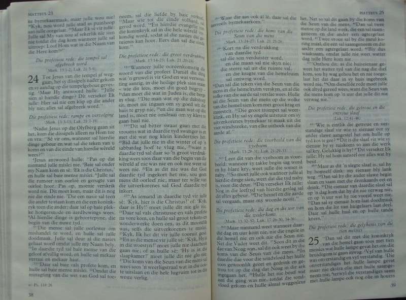 Bible - Die Bybel - 1984