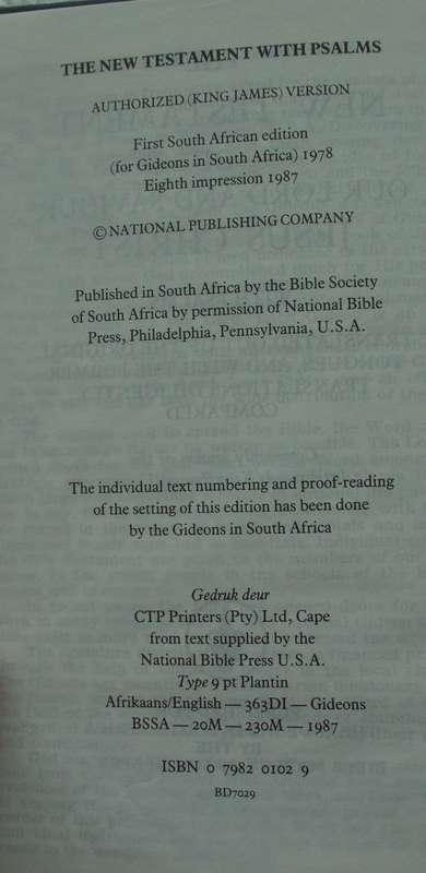 Bible - New Testament/Nuwe Testament - 1987