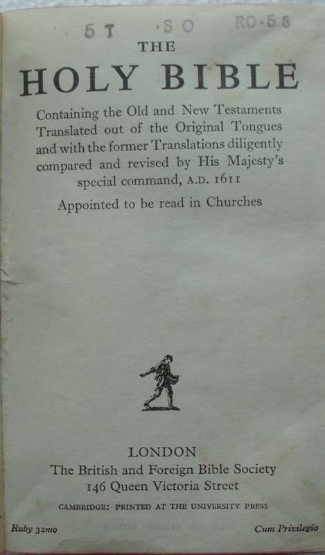 Bible - The Holy Bible - Pocket - Undated - BFBS