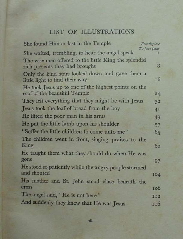 Bible/Book - A Little Childs Life Of Jesus - Amy Steedman - Undated - Vintage