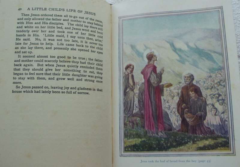 Bible/Book - A Little Childs Life Of Jesus - Amy Steedman - Undated - Vintage