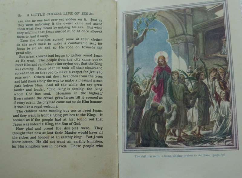 Bible/Book - A Little Childs Life Of Jesus - Amy Steedman - Undated - Vintage