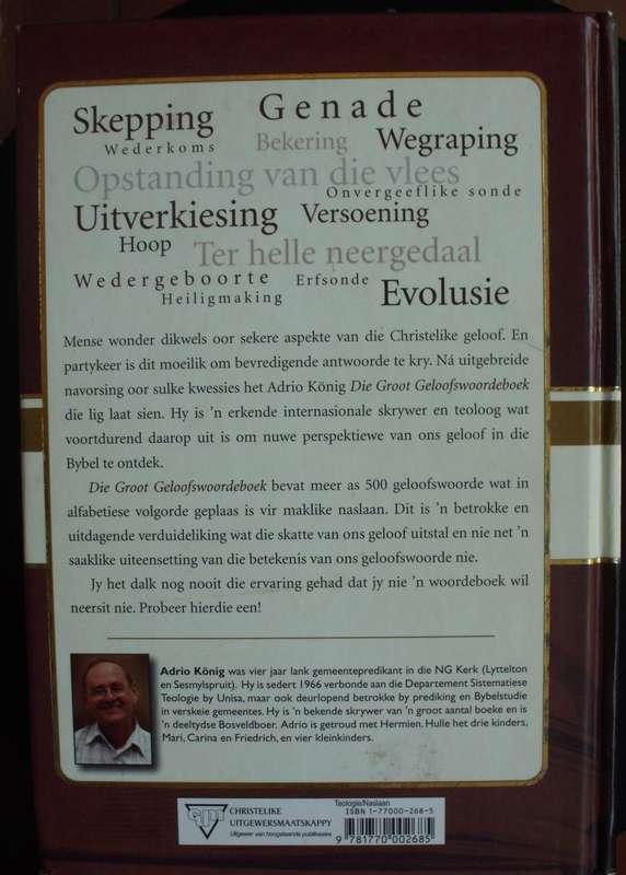 Bible/Book - Die Groot Geloofswoordeboek - 2006 1st ed