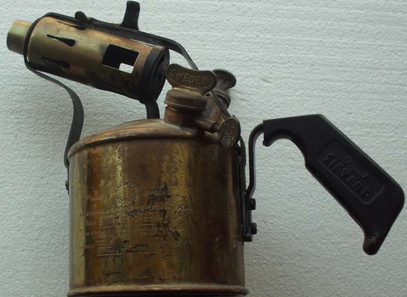 Blowlamp - Brass - Original Max Sievert - Sweden - 1 Litre Size