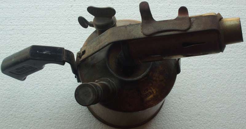 Blowlamp - Brass - Original Max Sievert - Sweden - 1 Litre Size
