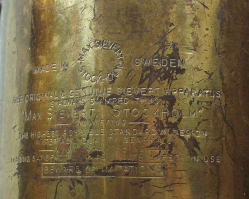 Blowlamp - Brass - Original Max Sievert - Sweden - 1 Litre Size