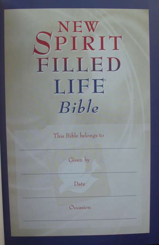 Bible - New Spirit Filled Life Bible - NKJV - 2002 - Perfect