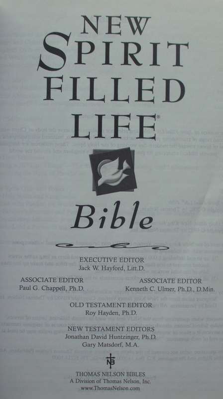 Bible - New Spirit Filled Life Bible - NKJV - 2002 - Perfect