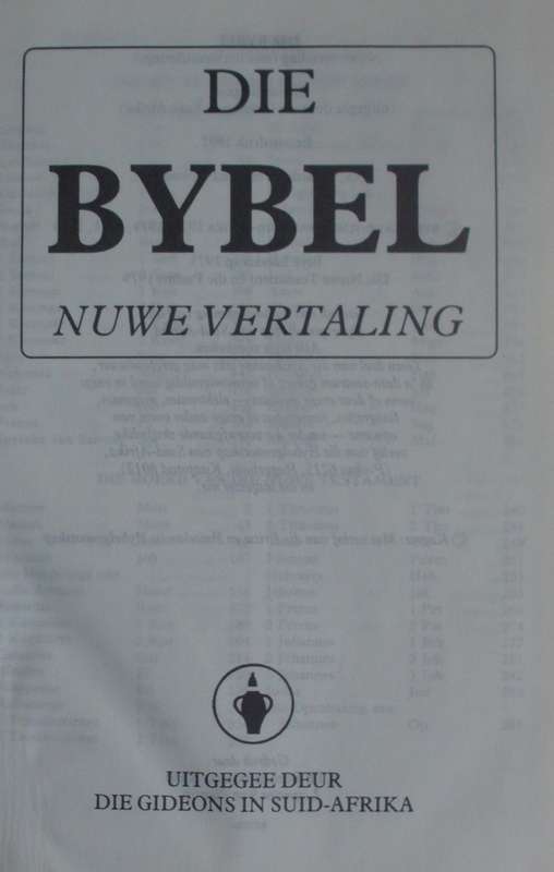 Bible - Die Bybel - 1992