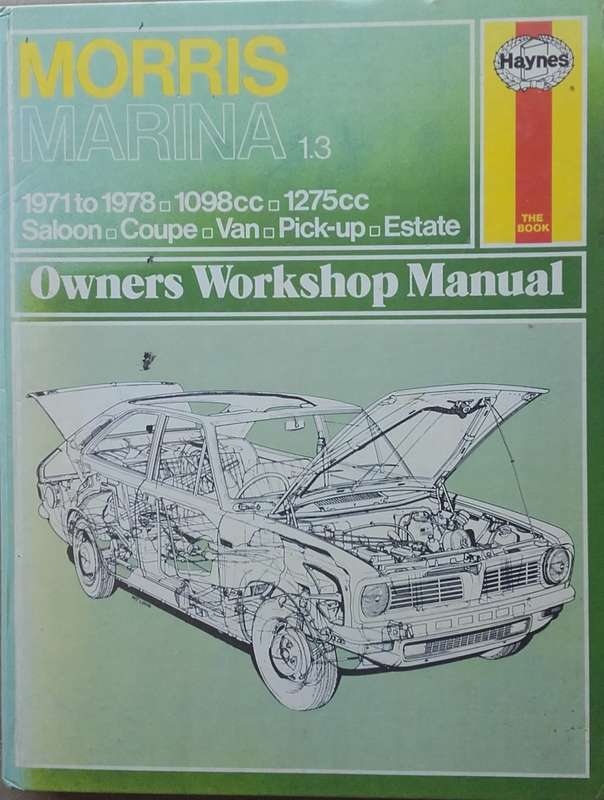 Workshop Manual - Morris Marina 1,3 - 1971-1978