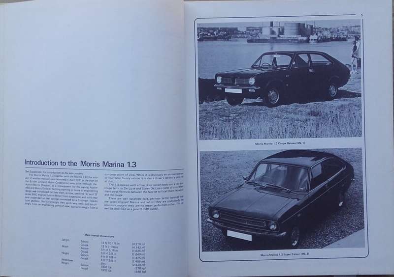 Workshop Manual - Morris Marina 1,3 - 1971-1978