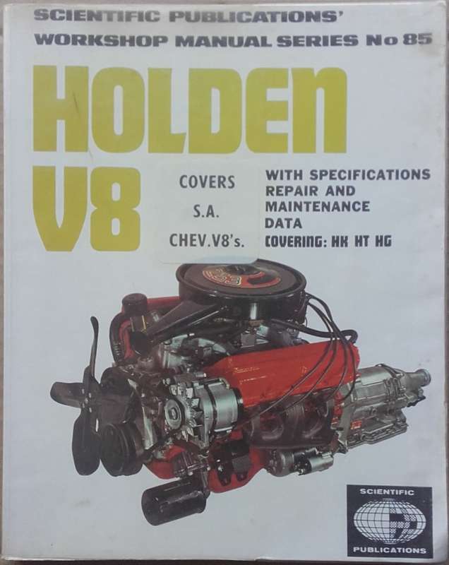 Workshop Manual - Holden V8 - Scarce