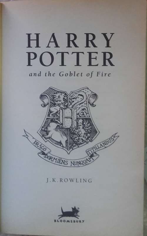 Book - Harry Potter And The Goblet Of fire - 1st ed - Sc
