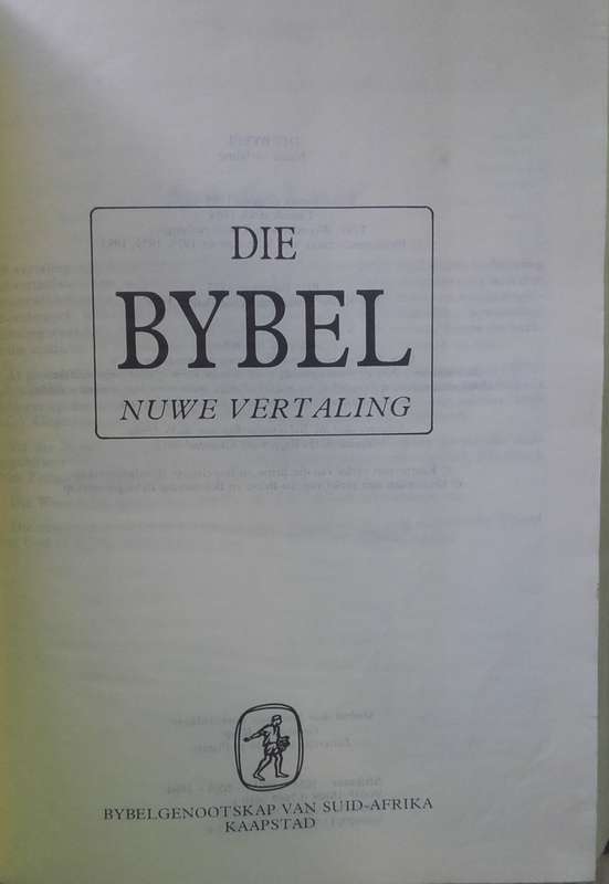 Bible - Die Bybel - 1984 + Cover