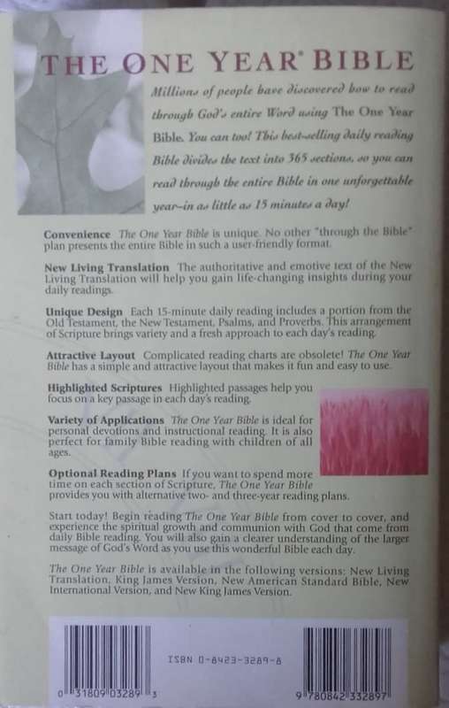 Bible - The One Year Bible - NLT - 1996