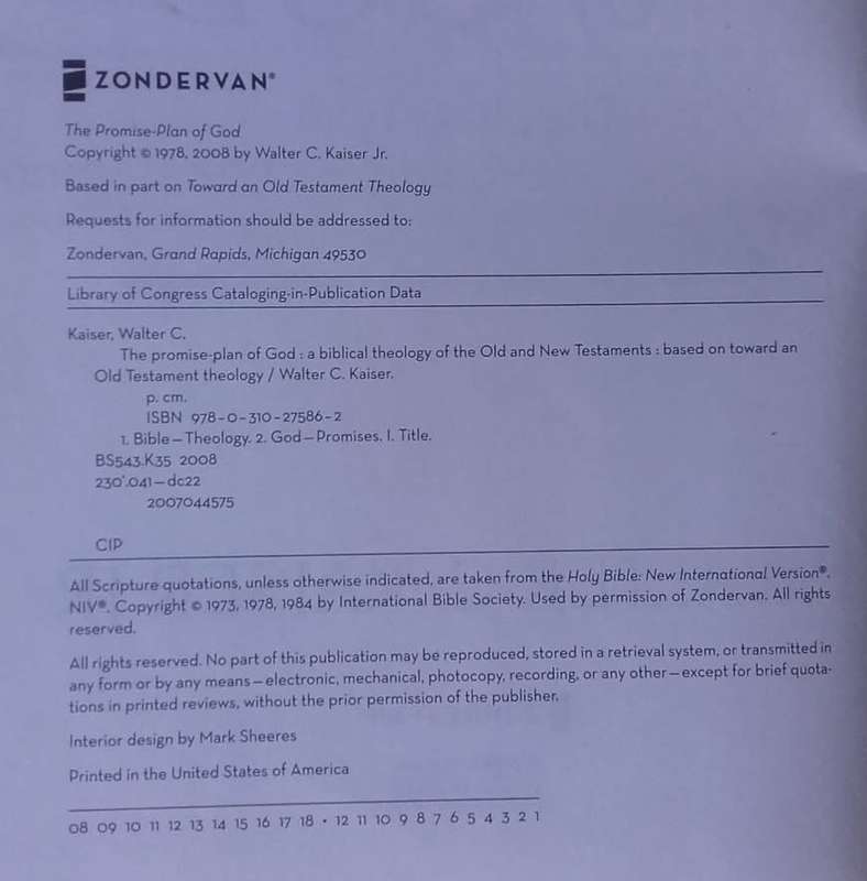 Bible/Book - The Promised Plan of God - 2008 - Zondervan