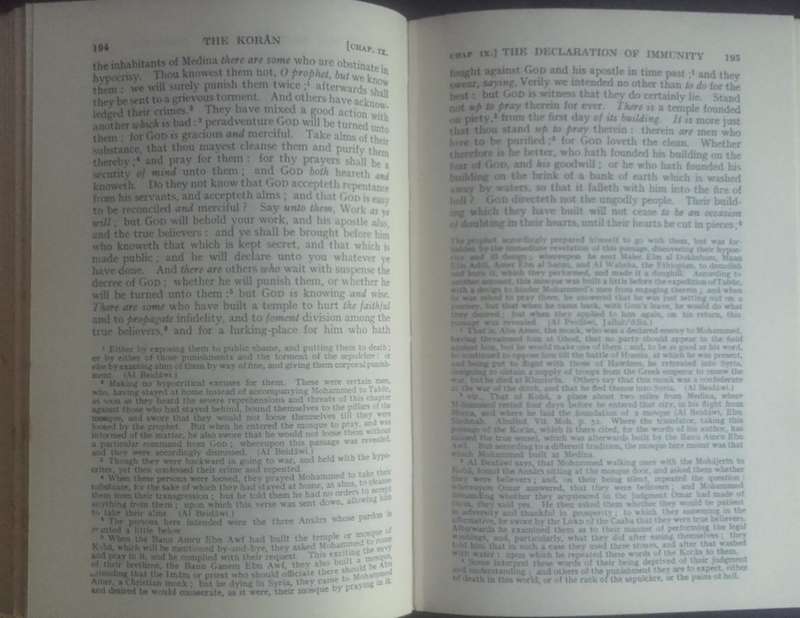 Bible - The koran - George Sale - 1970s - English
