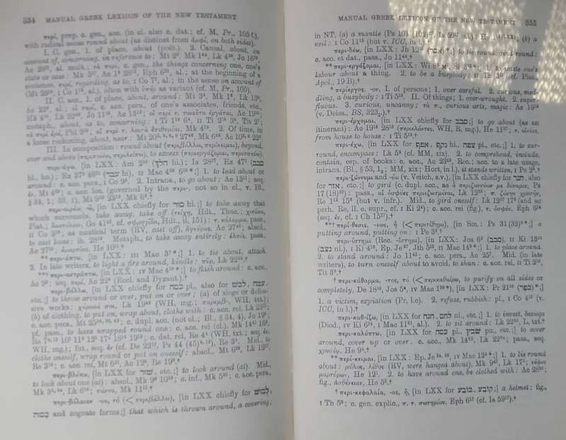 Bible - A Manual Greek Lexicon Of The NT.  - 1964 B