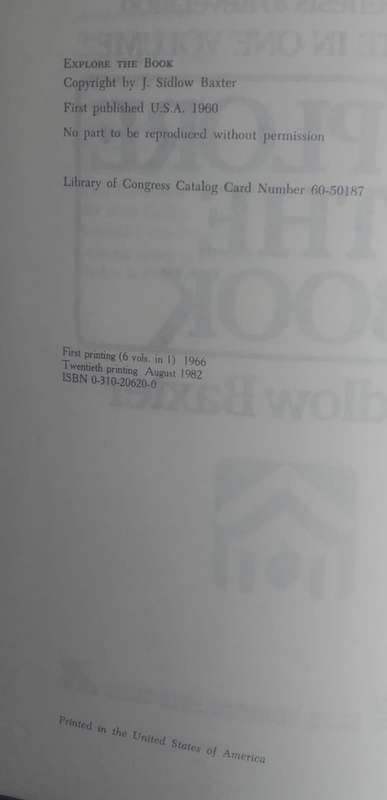 Bible/Book - Explore The Book - 1982 - Zondervan