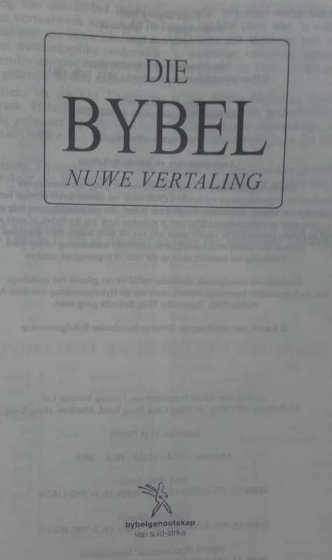 Bible - Die Bybel - PVC - 2006 - XL