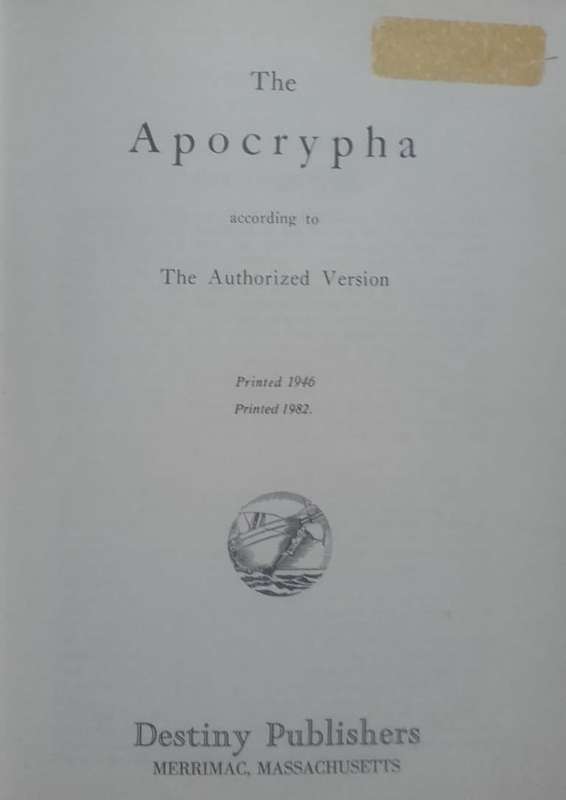 Bible - Apocrypha - 1982 - USA