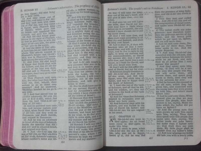 Bible - The Holy Bible - KJV - 1945-1956 - Leather - Zip
