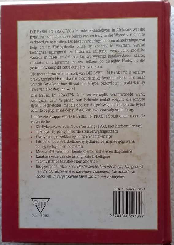 Bible - Die Bybel In Praktyk - Studiebybel - Konkordansie - 1993