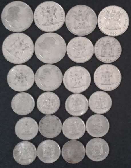 Coin - RSA - 5c/10c/20c - 60s/70s/80s - x 24  R