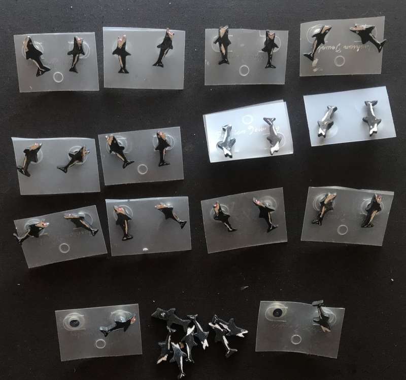 Earrings - Wooden Handmade - Sea Animals