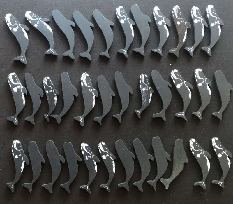 Wooden Fridge Magnets x 35 - Unfinished