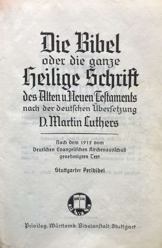 Bible - De Heilige Schrift - [D Martin Luthers] - Pocket - 1912