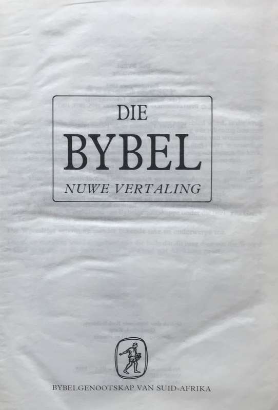 Bible - Die Bybel - 1985 - Black