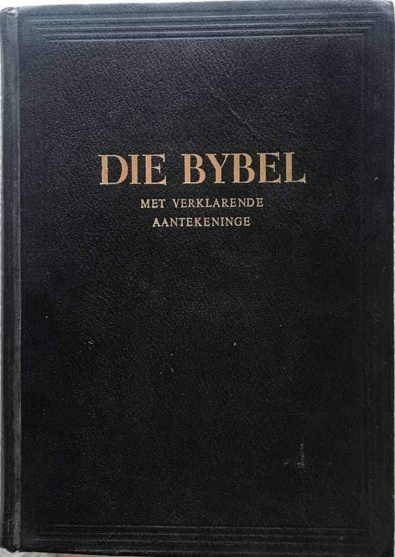 Bible - Die bybel - Met Verklarende Aantekeninge - Deel 3 Van 4 Boeke - 1959