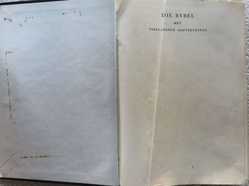 Bible - Die bybel - Met Verklarende Aantekeninge - Deel 3 Van 4 Boeke - 1959