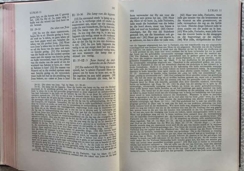 Bible - Die bybel - Met Verklarende Aantekeninge - Deel 3 Van 4 Boeke - 1959