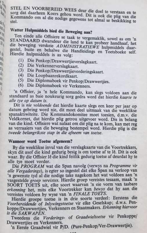 Boek - Handleiding Vir Die Offisiere Van Die Voortrekkers - 1973