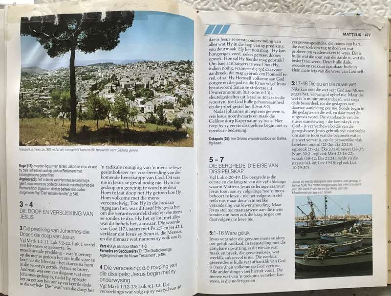 Bible/Book - Handboek By Die Bybel - 1986 - [Water Damage]