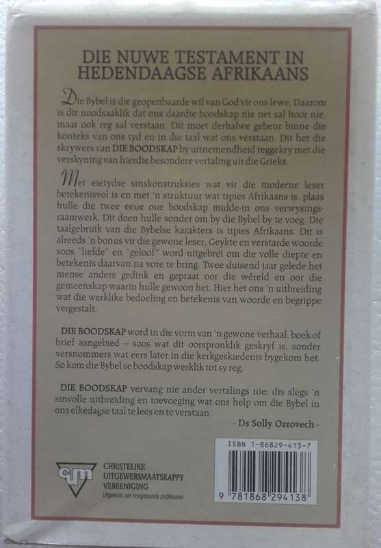Bible/Book - Die Boodskap - NT - 1997 - 1st/2nd - unused